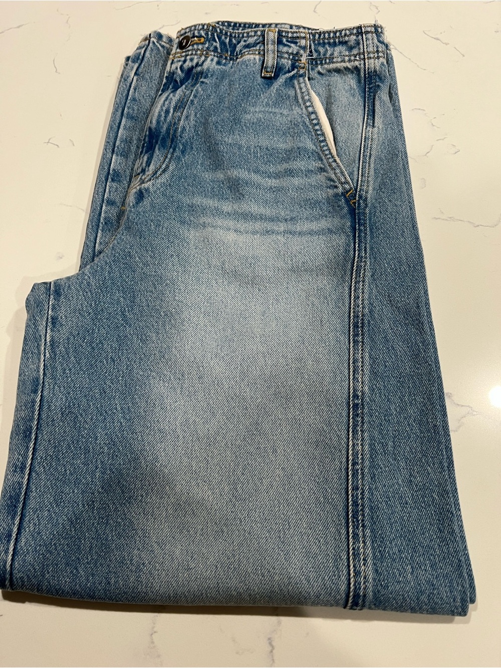 Pilcro Anthropologie Relaxed Wide Leg Light Wash Women's Jeans - Size 34” - Picture 14 of 16